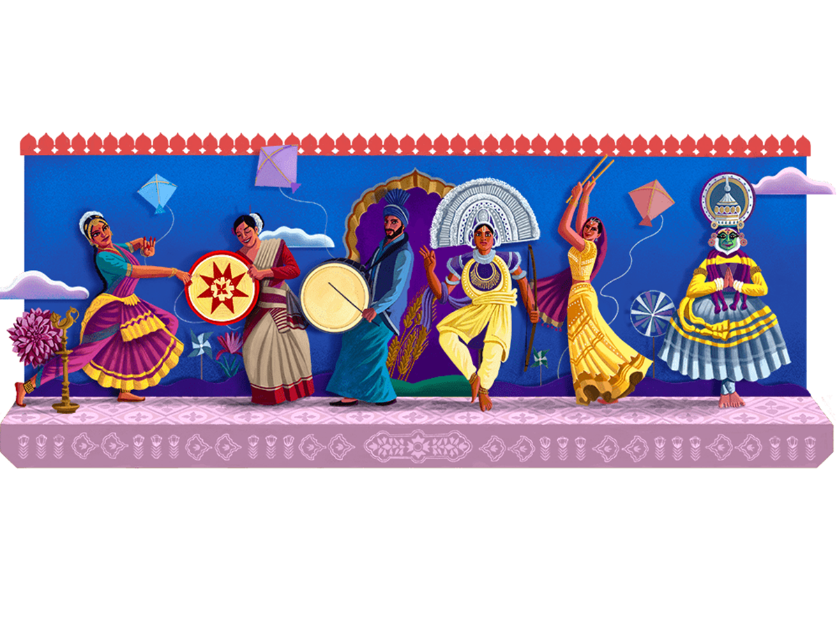 Independence Day: Google celebrates I-Day with Doodle depicting Indian  dance forms, ET BrandEquity