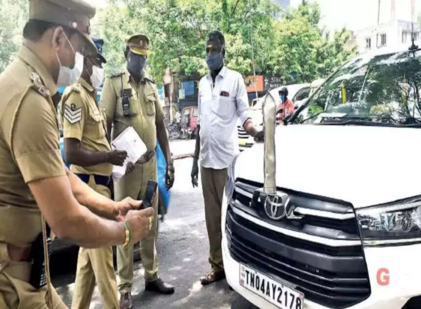 Police crack down on vehicles with ‘G’ stickers in Chennai