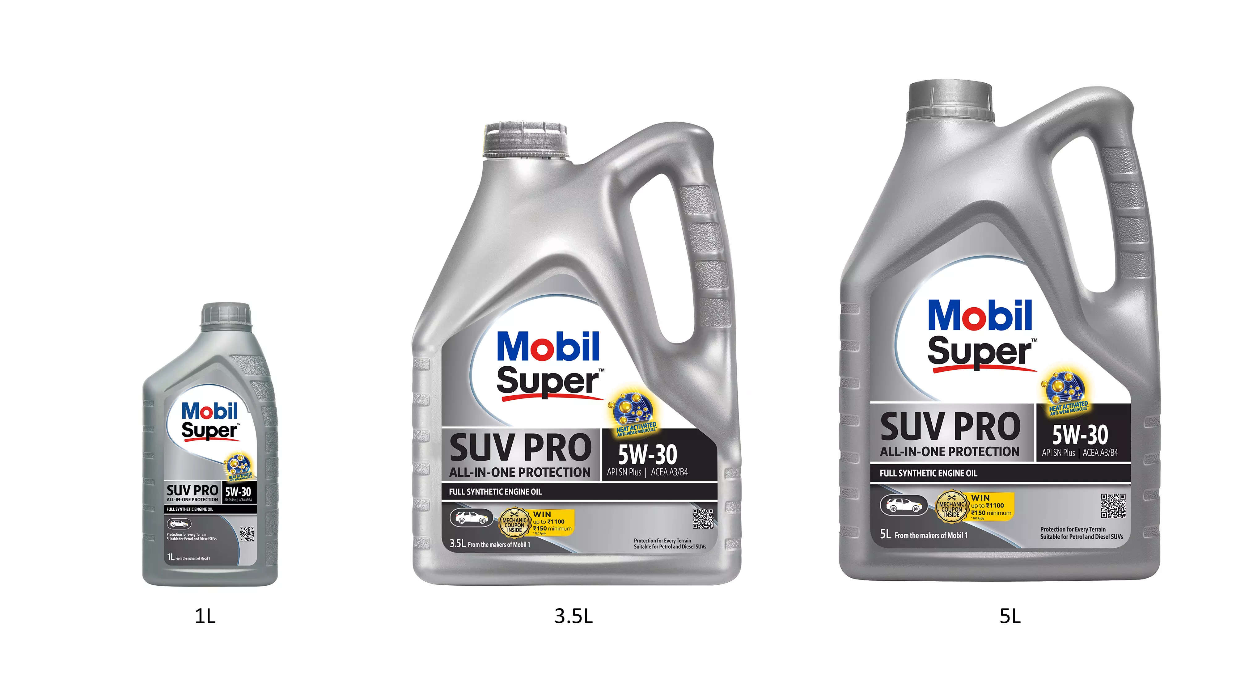  According to the company, the full synthetic Mobil SuperTM SUV Pro delivers 79% better engine wear protection, low speed Pre-ignition protection, and heat activated anti-wear protection.