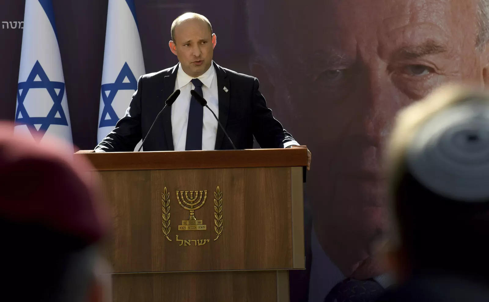 Israeli Prime Minister Naftali Bennett. (Debbie Hill/Pool via AP)