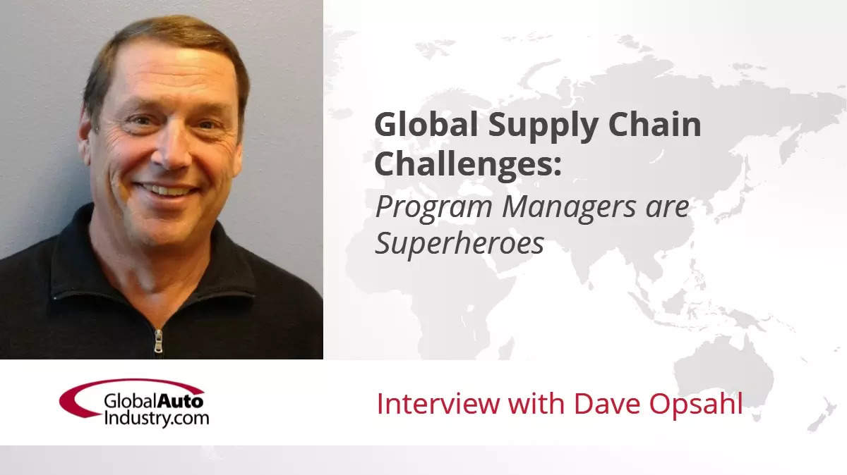 Audio Interview: Global Supply Chain Challenges - Program Managers are Superheroes