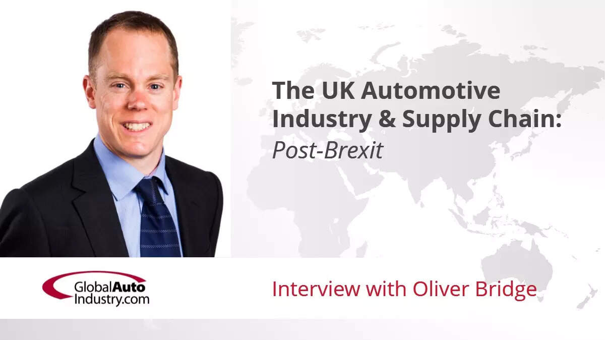 Audio Interview: The UK Automotive Industry & Supply Chain: Post-Brexit