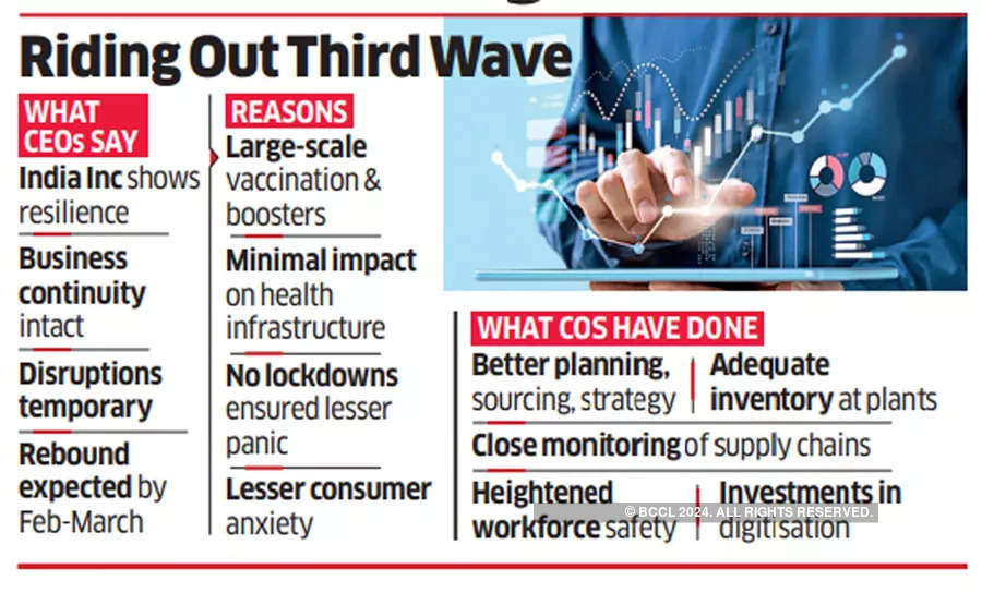 Indian CEOs expect rebound by February-March from the third wave impact