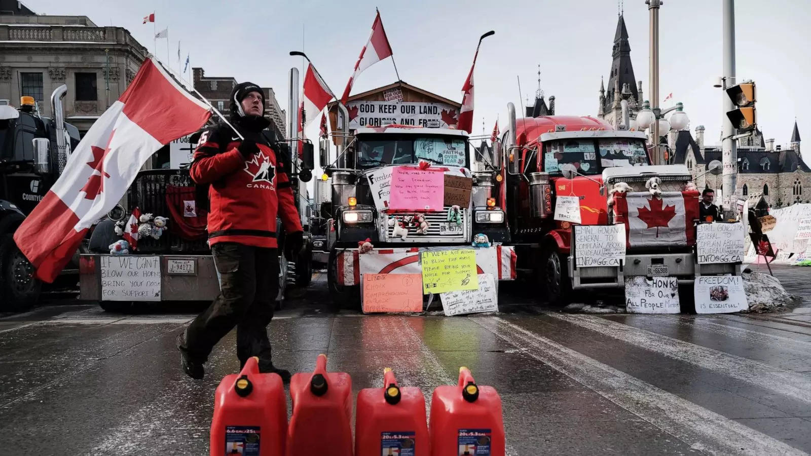  The bridge has been essentially off-line since Monday night as a two-week uprising led by truckers protesting against coronavirus restrictions has spread from the Canadian capital.