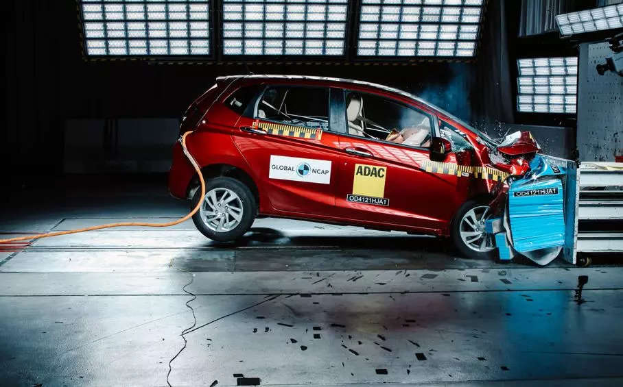  Honda’s Jazz achieved four stars for adult and three stars for child occupant protection.