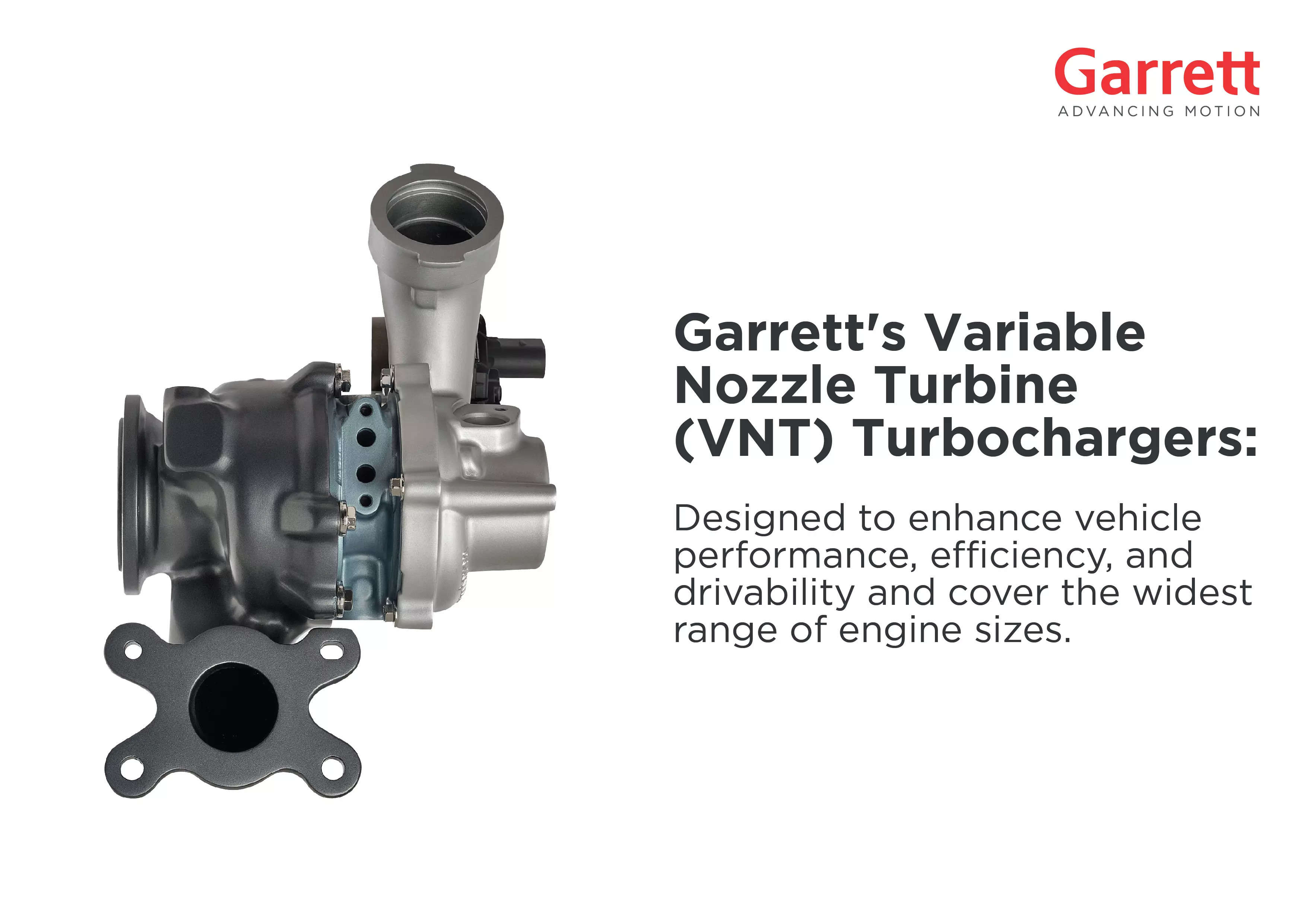  Garrett also offers differentiated technologies for the growing connected vehicle market, including predictive maintenance and diagnostics, cybersecurity, and advanced control software tools.
