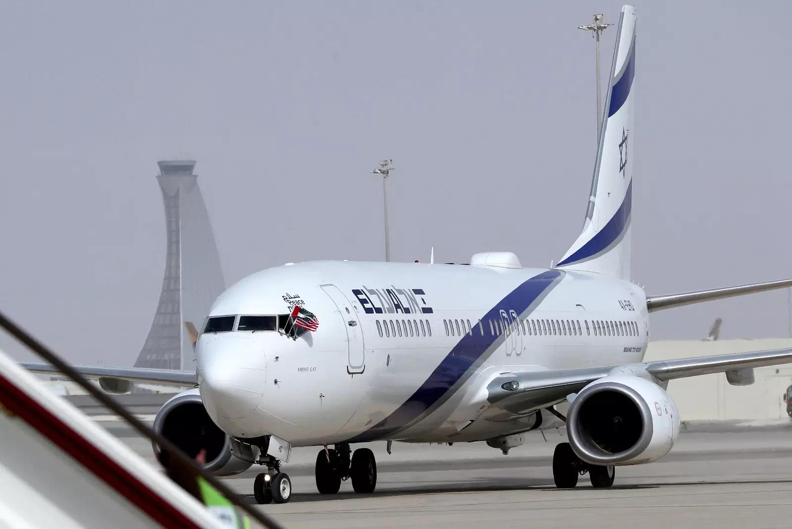  FILE PHOTO: An Israeli El Al airliner lands at Abu Dhabi International Airport, United Arab Emirates, August 31, 2020. WAM/Handout via REUTERS/File Photo