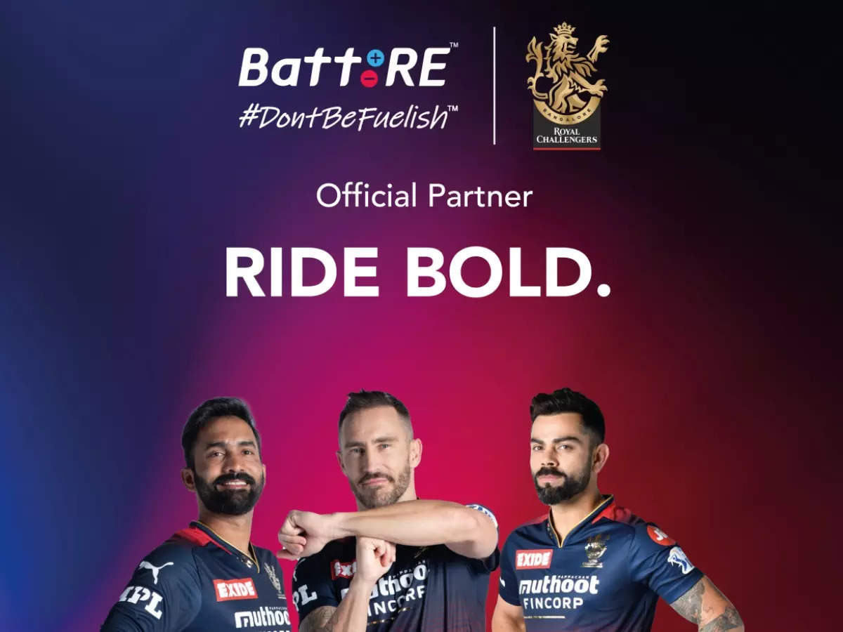 IPL 2022: Batt:Re partners with RCB as their EV partner, Marketing ...