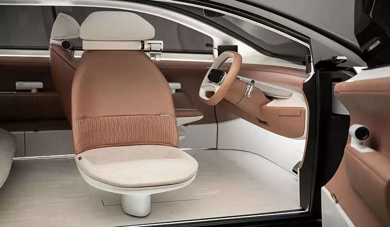  The swiveling seat configuration could be best used when the car is stationary or when the car is moving below a certain pace, Tata Motors said. 