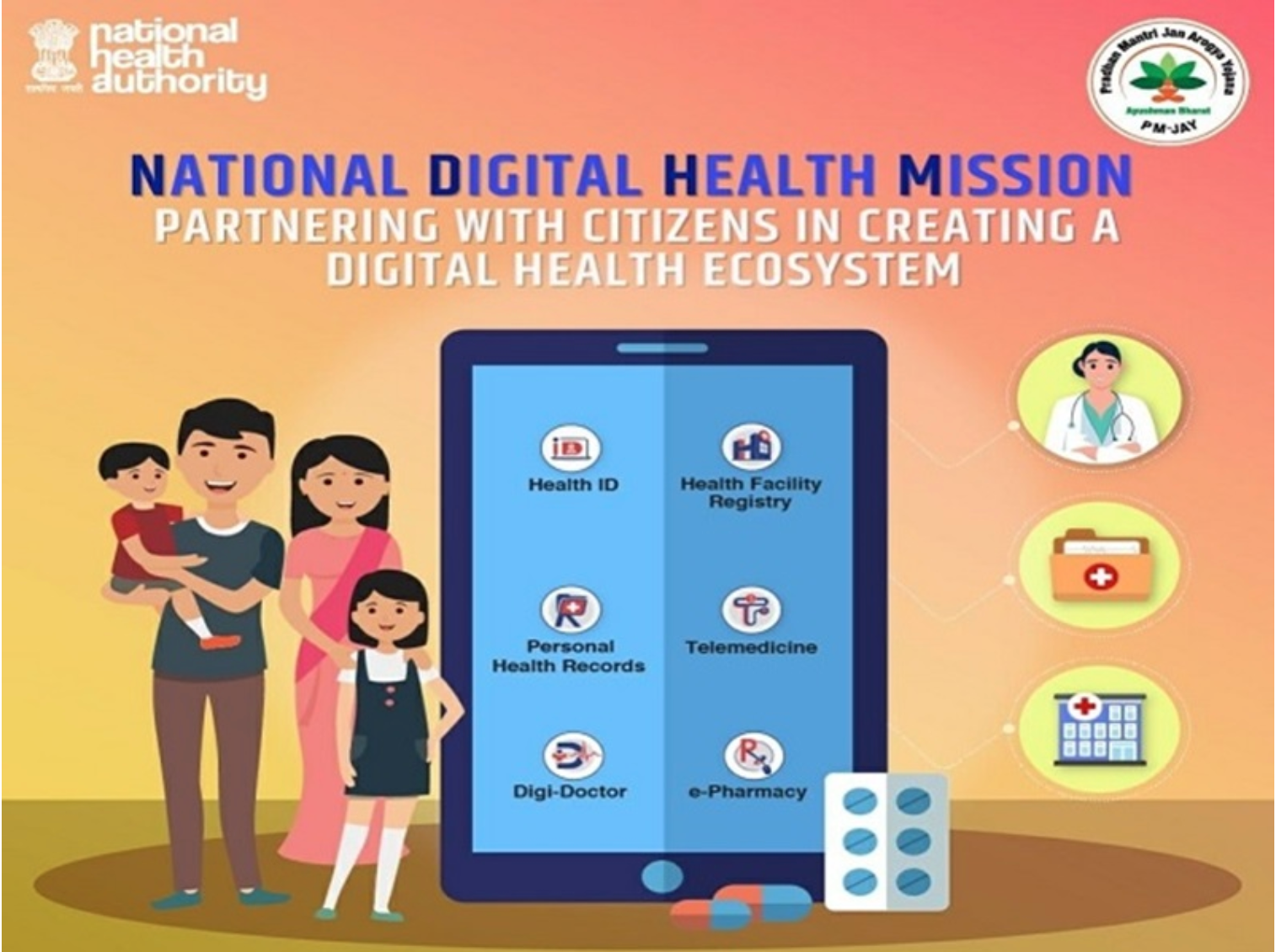 40 اپلیکیشن خدمات سلامت دیجیتال با موفقیت با ماموریت دیجیتال آیوشمن بهارات (ABDM) ادغام شدند.