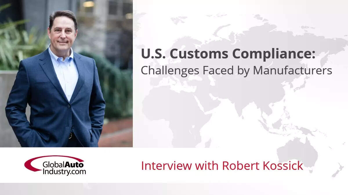 Audio Interview: US Customs Compliance Challenges Faced by Manufacturers