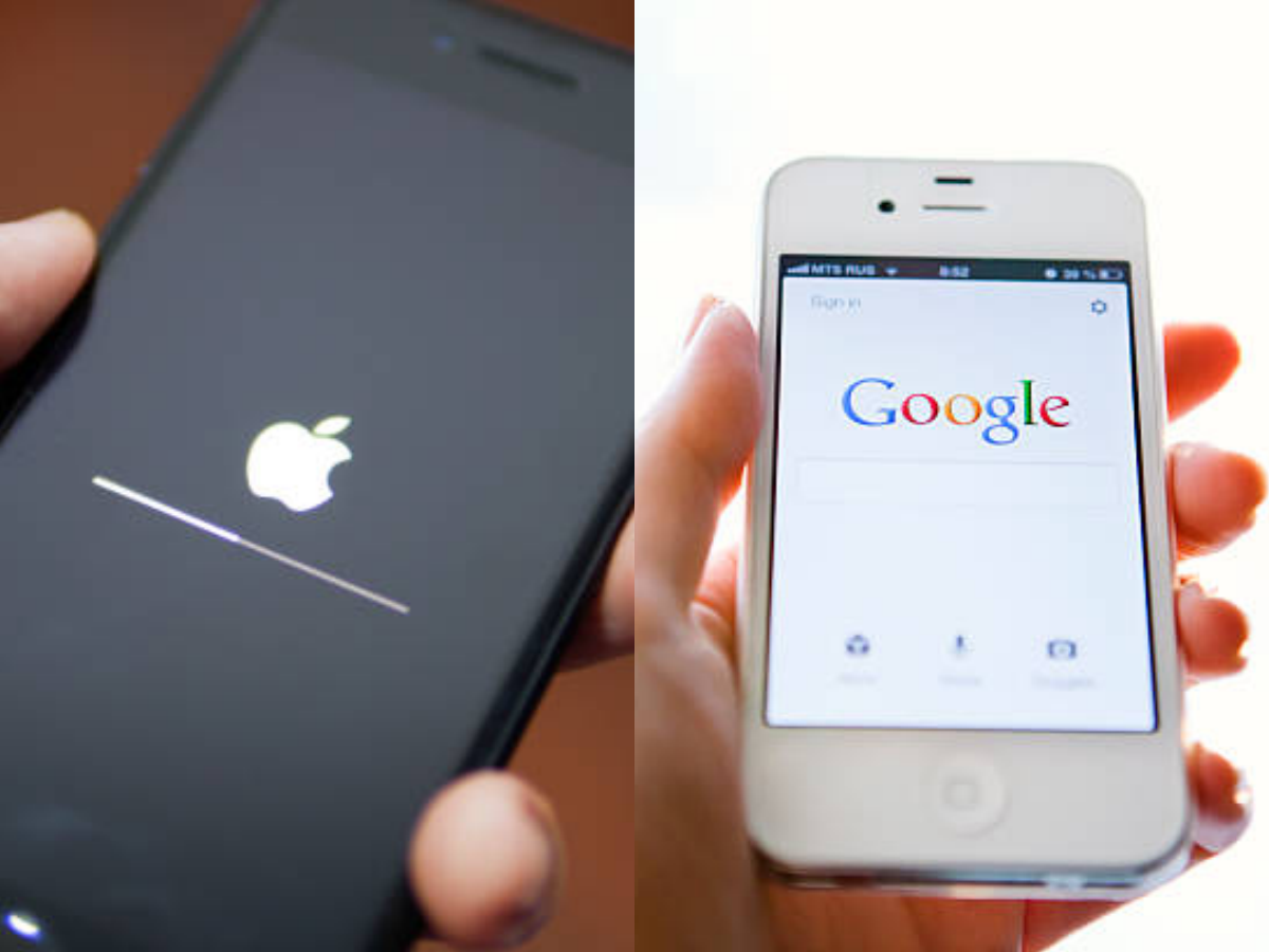     Left To Right: Apple And Google (Image Courtesy: Istock)