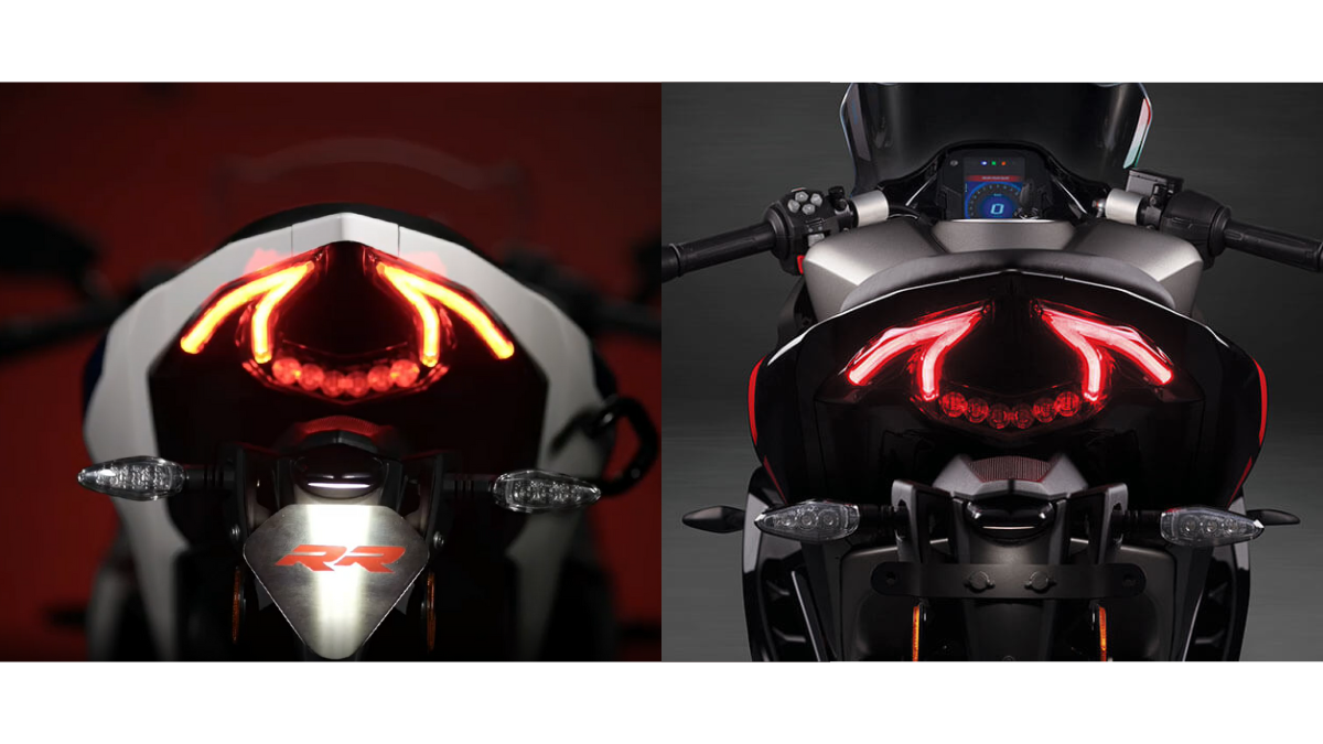  Upcoming BMW motorcycle (left) and TVS Apache RR 310 (right).