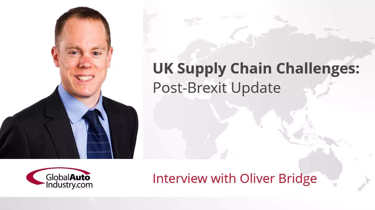 Audio Interview: UK Supply Chain Challenges: Post-Brexit Update