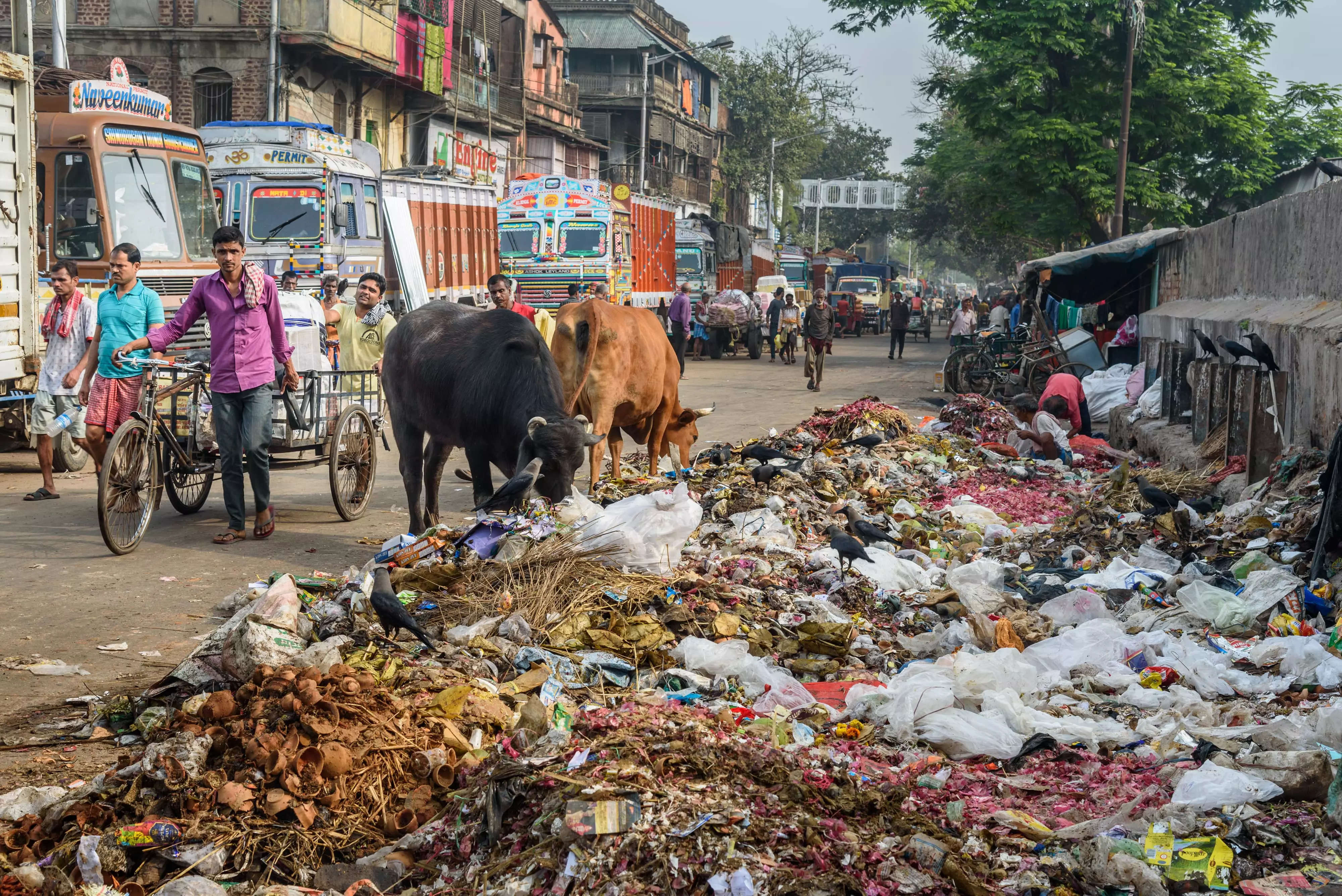 In Nepal's capital, piles of garbage put off tourists and residents