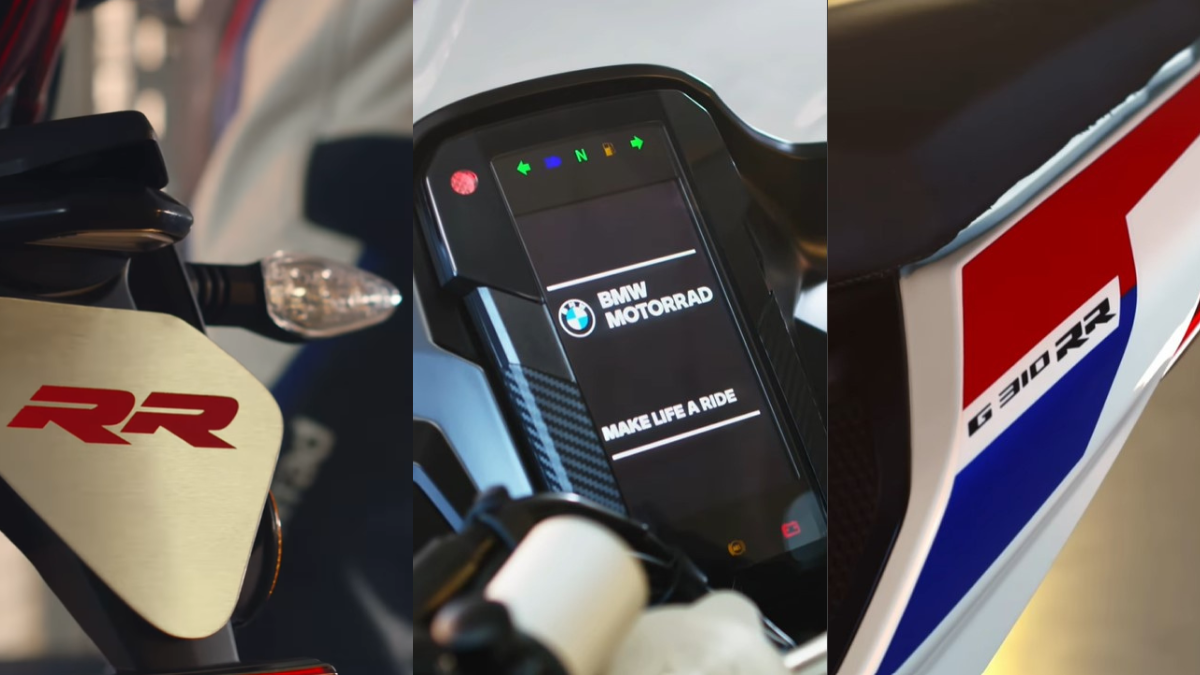 New BMW G 310 RR teaser reveals its 5-inch TFT display: Launch expected soon