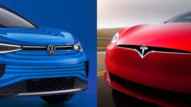 Volkswagen electric deals vs tesla