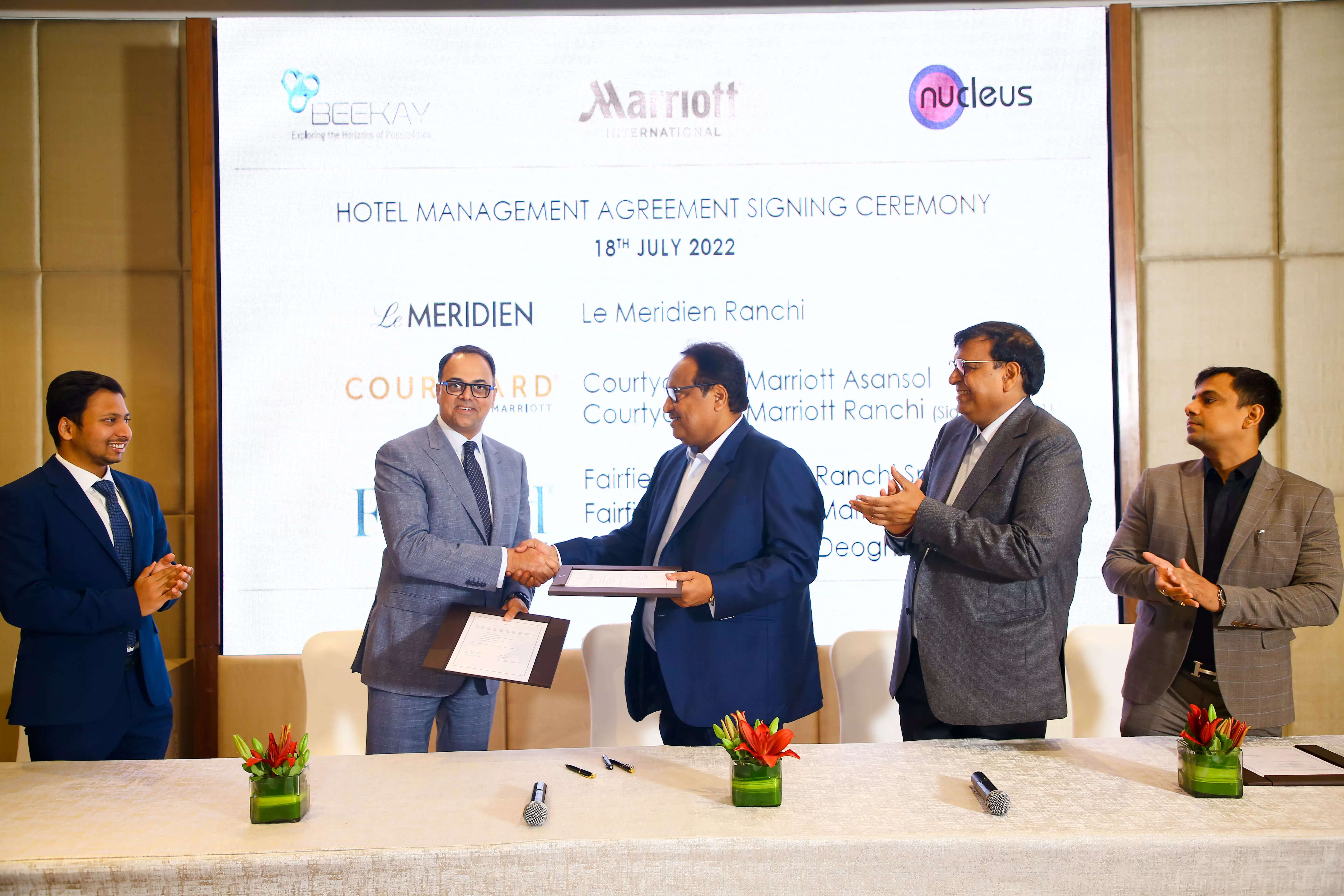 Marriot will launch 5 new hotels in West Bengal & Jharkhand in partnership with Beekay Group