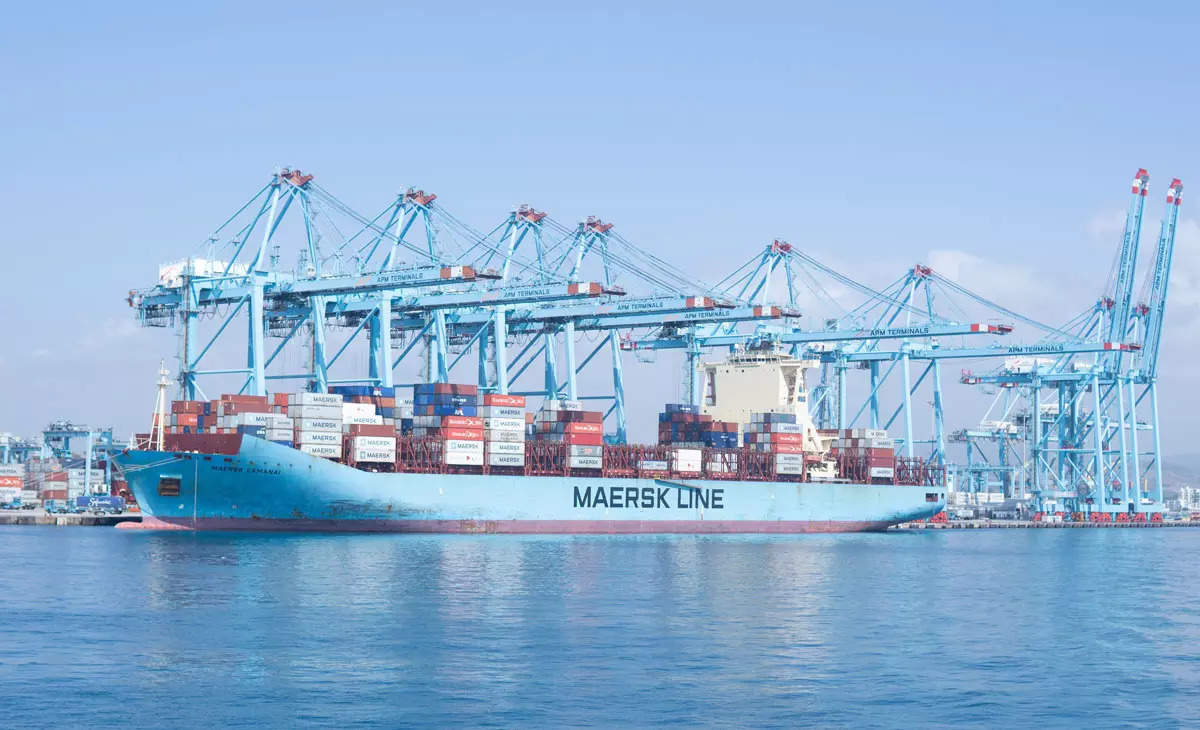  Maersk, seen as a barometer for global trade, said the number of containers it loaded onto ships fell by 7.4% in the second quarter compared with a year earlier.