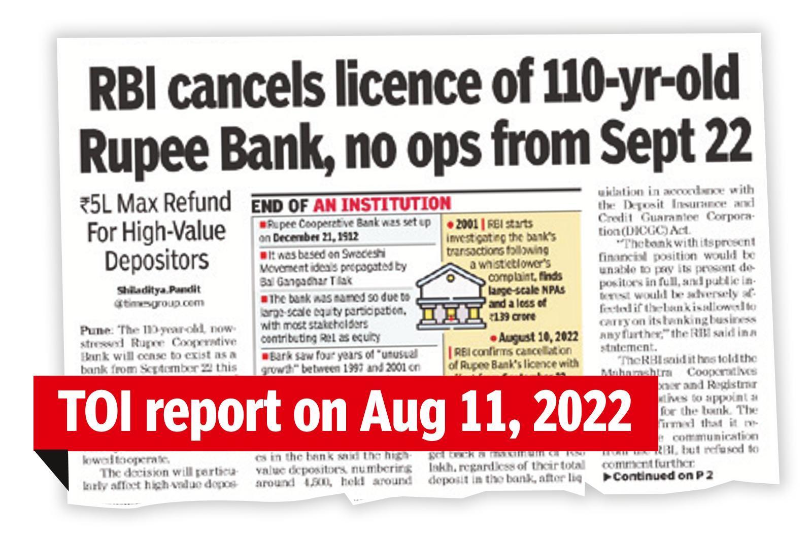 Pune: Rupee Bank administrators to seek legal advice over RBI nix