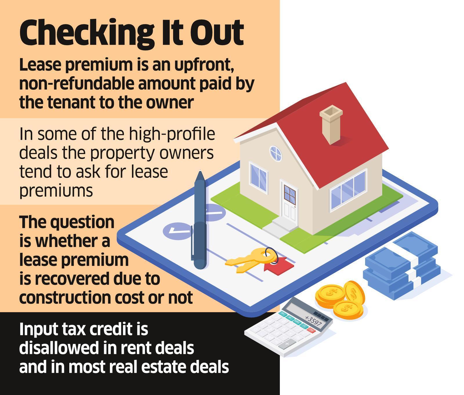 In relief to tenants, AAR allows tax credit on GST paid on upfront lease premium