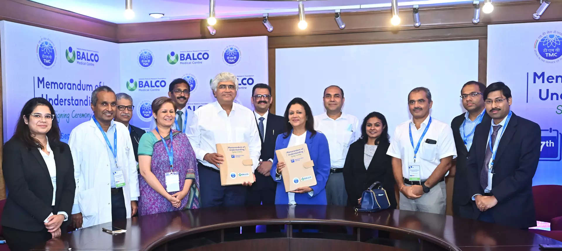 TMC, Mumbai, BALCO Medical Centre, Raipur sign MoU to advance cancer care in India