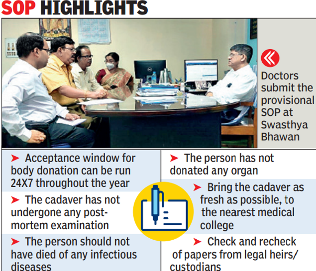 Kolkata: Doctors submit draft on cadaver donation norms