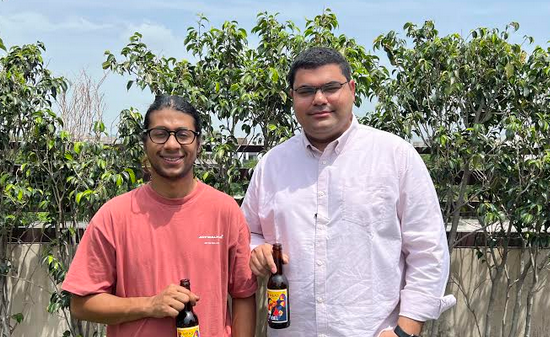     (L to R) Anant Gupta and Vinayak Malhotra, co-founders of Bored Beverages. 