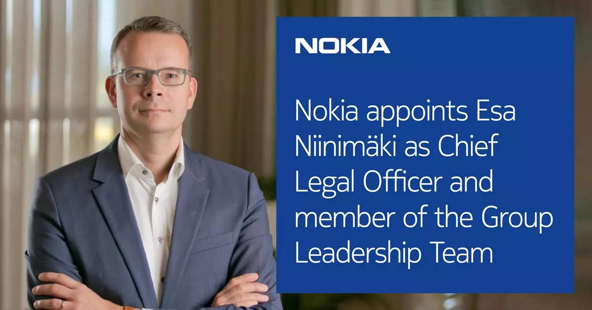 Nokia appoints Esa Niinimäki as Chief Legal Officer