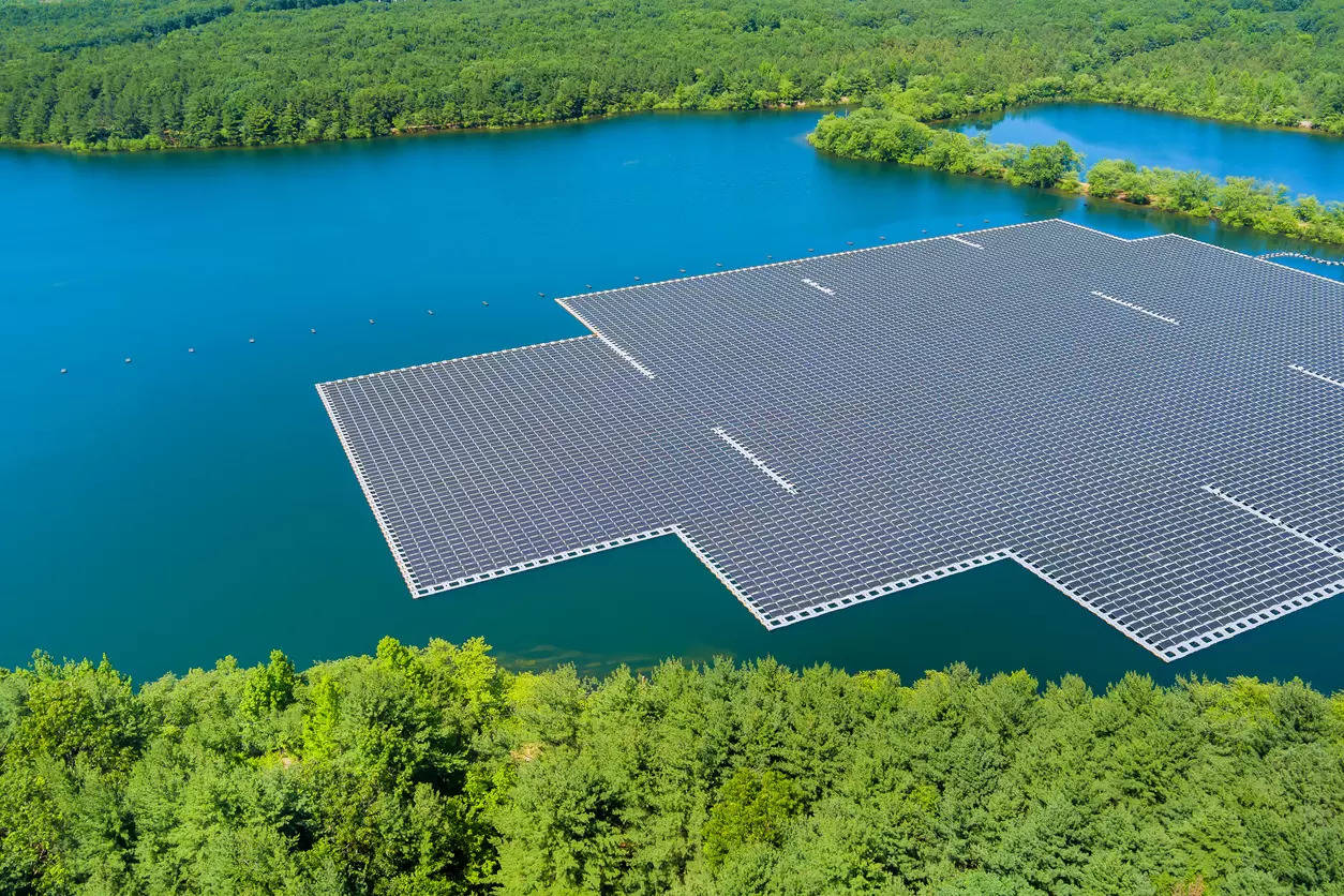 How floating solar panels are being used to power electric grids