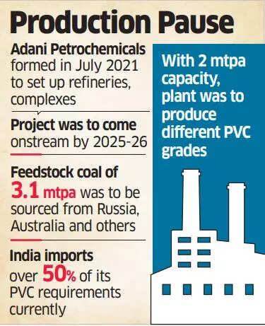 Adani Group suspends work on $4 bn coal-to-PVC plant