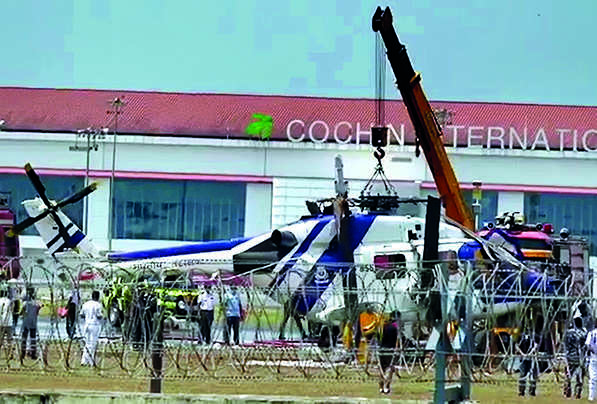 Coast Guard chopper crashes at Cochin International Airport Ltd