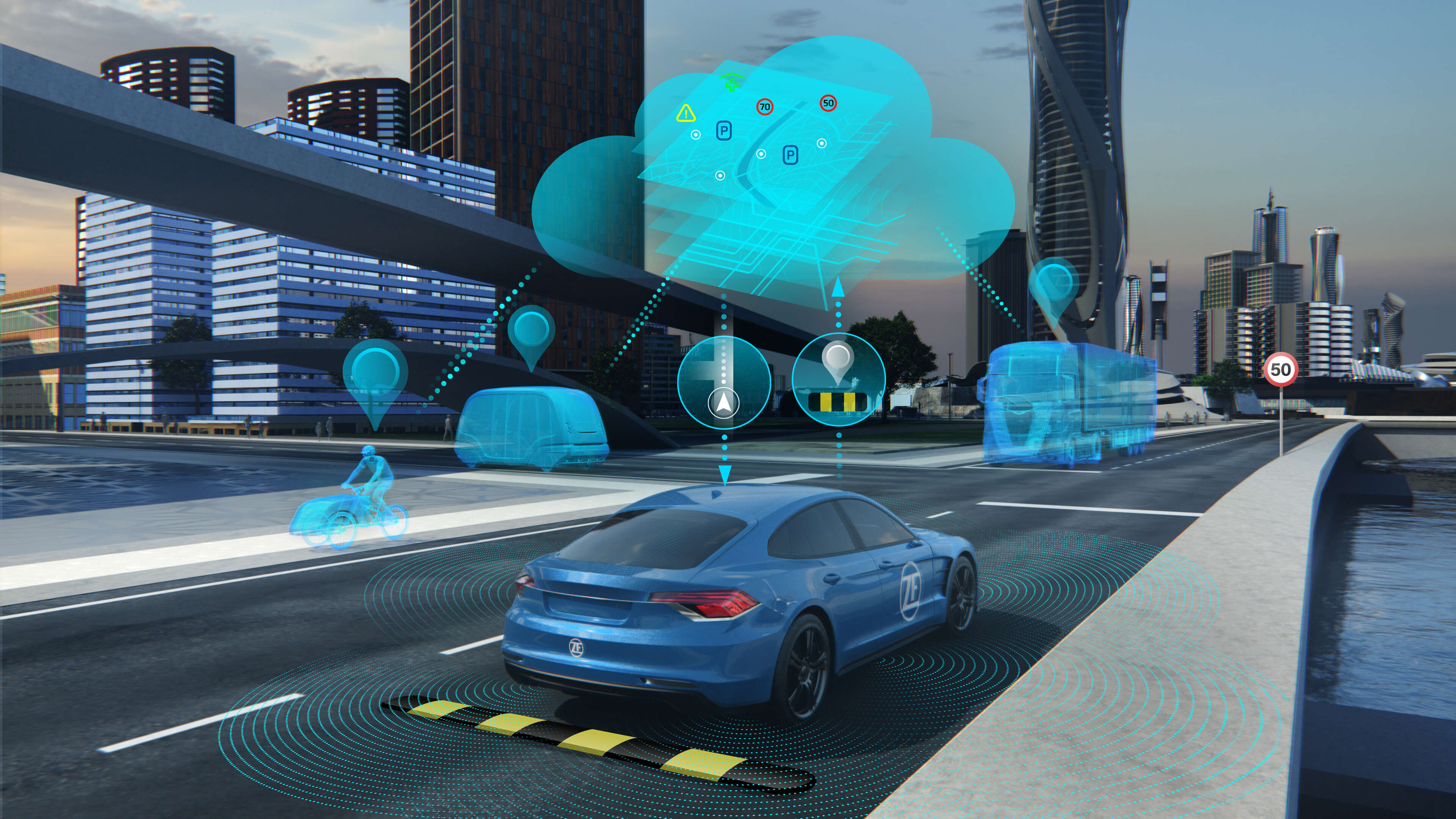 <p>ZF has joined the Navigation Data Standard (NDS) Association. This allows ZF to use the global standard in map-based products and solutions throughout the Group, gives it access to key development tools, and enables it to further develop the standard together with OEMs and other NDS members.</p>