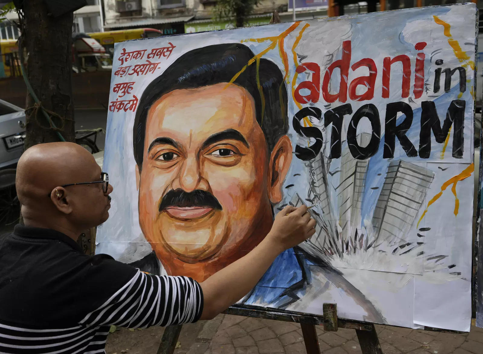 India's Adani denies rise due to Modi as shares fall again