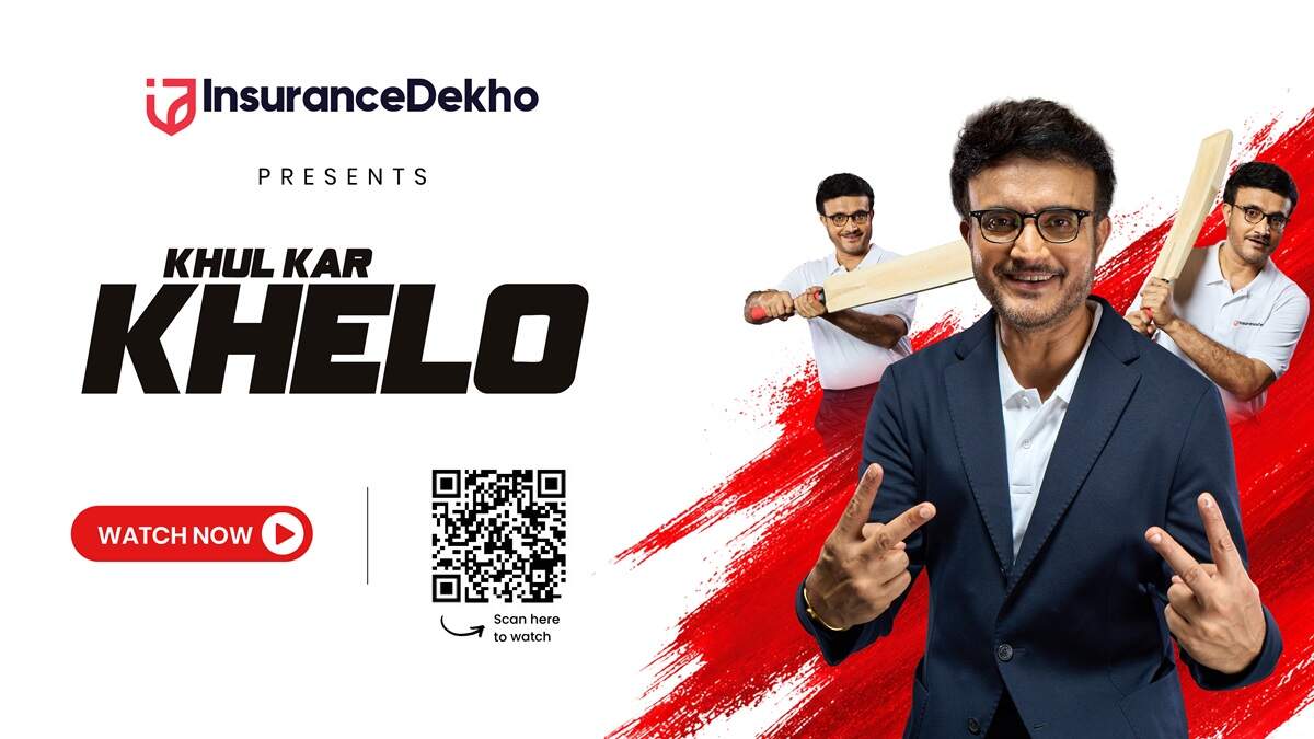 insurancedekho ropes in sourav ganguly as brand ambassador launches khul kar khelo campaign