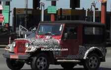 Mahindra Thar 2015 caught on test