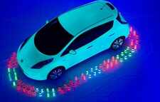 A car that glows in night