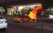 Here's how a 2.5 cr Lamborghini burst into flames