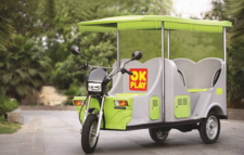 Take a look at E-Raaja - India's first 100% indigenously designed green E-Rickshaw