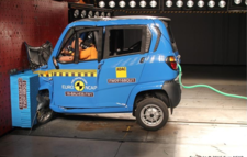 Crash Test of Bajaj Qute & other quadricycles: That looks painful