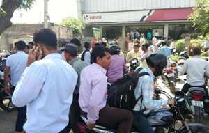 bs iii vehicle ban images from various two wheeler dealerships