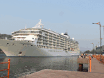 vizag international cruise terminal welcomes maiden voyage of luxury cruise ship the world