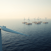 Japan is building floating wind turbines far out at sea because its waters become too deep for traditional turbines