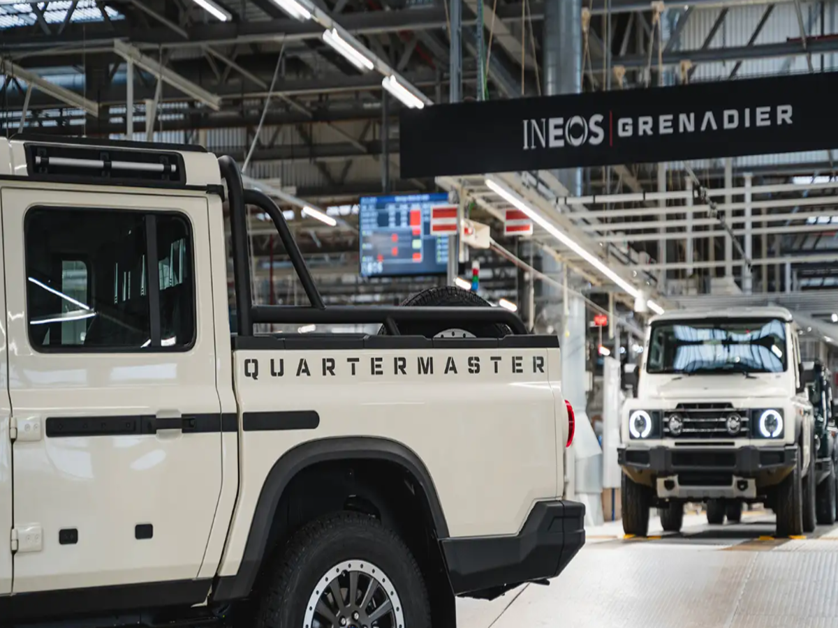 INEOS Automotive begins production of Grenadier Quartermaster double cab  pickup, ET Auto