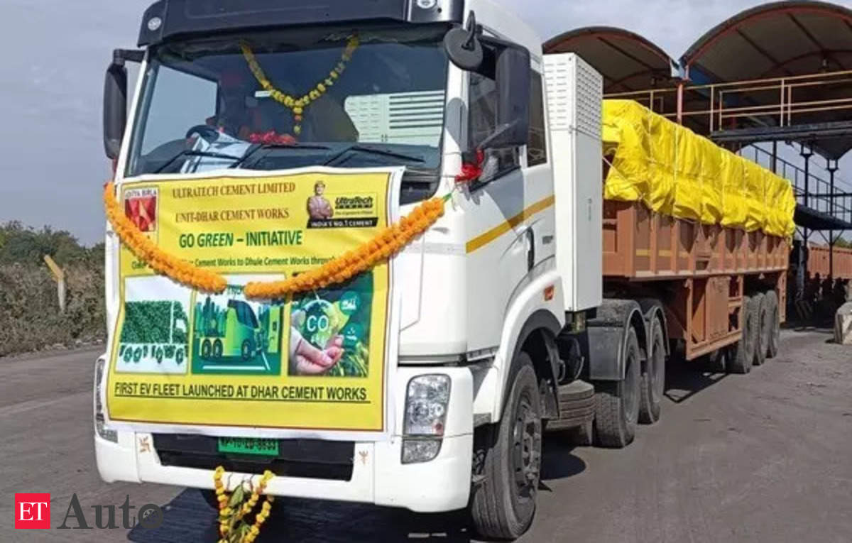 UltraTech introduces electric trucks to boost green mobility – ET Auto