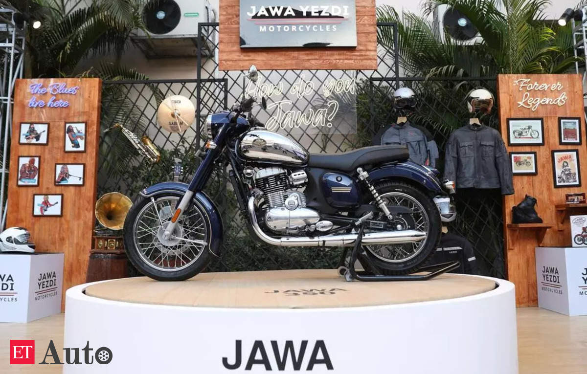 Jawa Yezdi Motorcycles showcases Jawa 350 Blue at Mahindra Blues Festival in Mumbai, ET Auto
