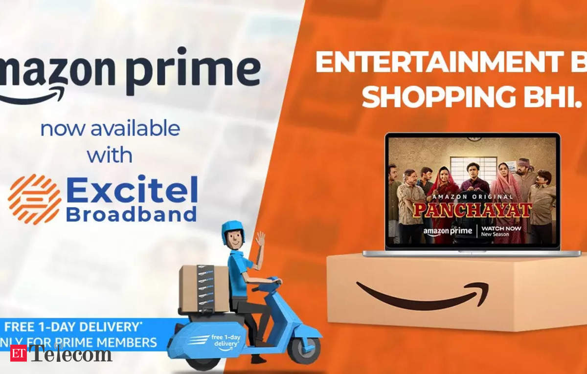 Excitel partners Amazon Prime to expand broadband plan benefits, ET Telecom