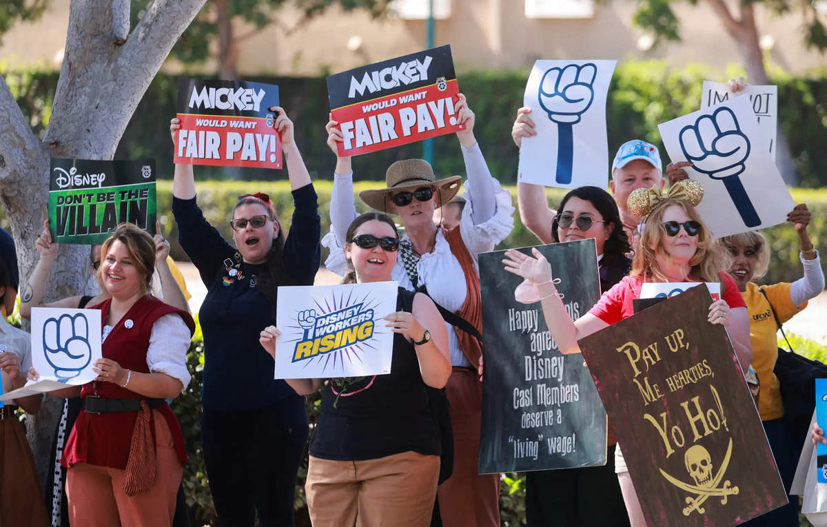 Disneyland workers threaten strike action over wages, treatment, ETHRWorld