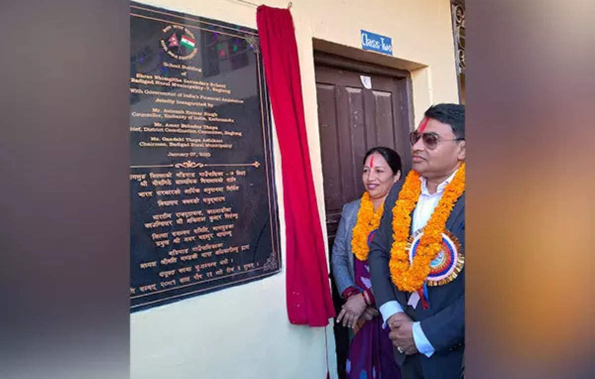 India hands over school building built under HICDP to Nepal 