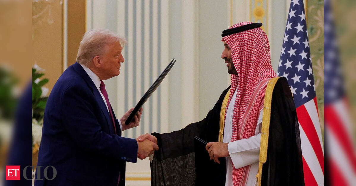 Aerial view of large data center complex